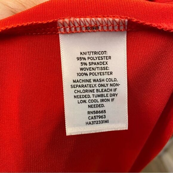 Halogen Nordstrom HA372331 MI RED PEPPER Cold shoulder long sleeve blouse top S - Picture 10 of 11